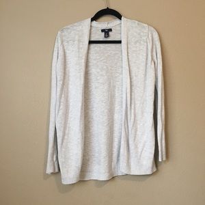 GAP Light Gray/White Cardigan